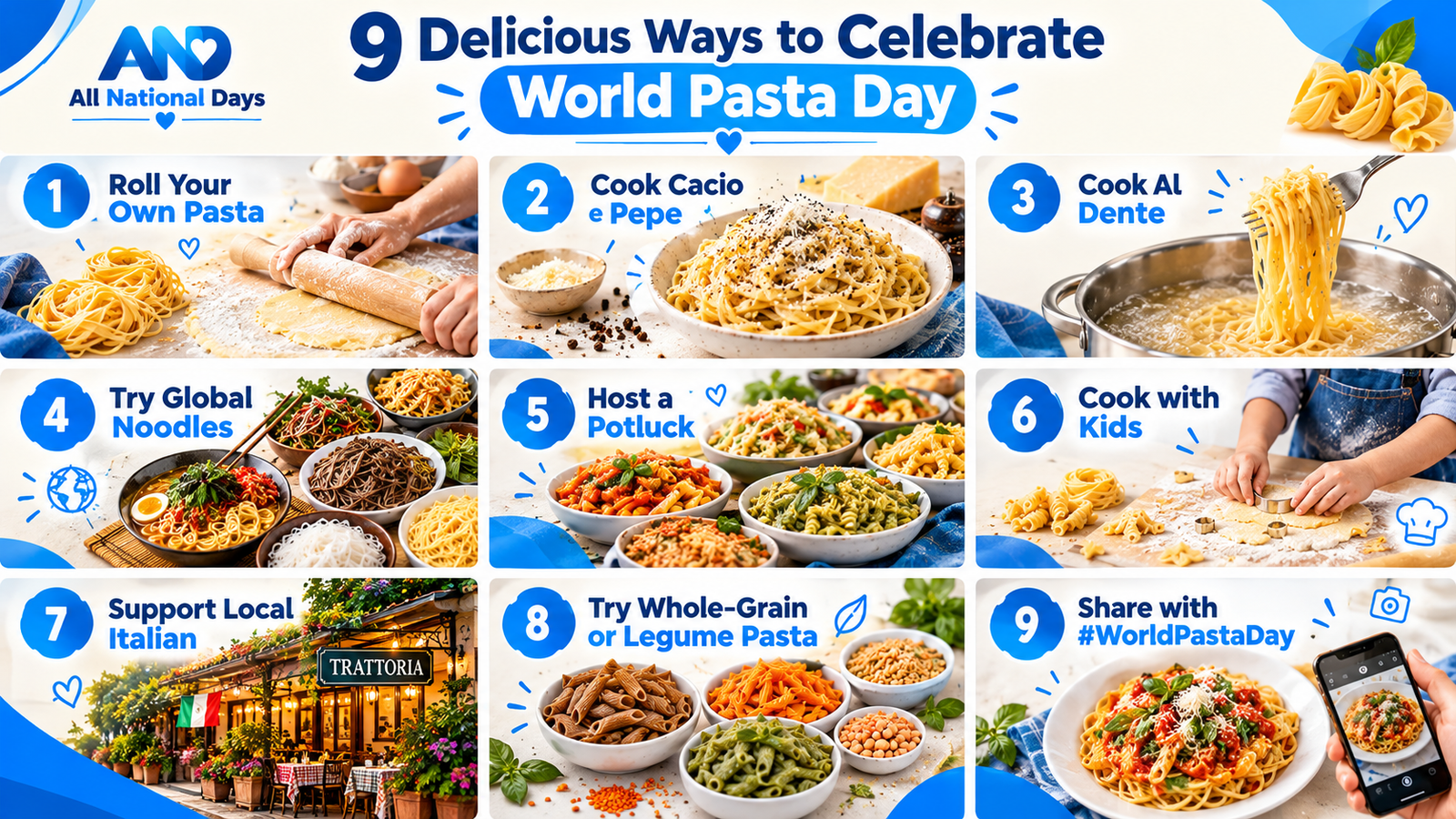 9 Delicious Ways to Celebrate World Pasta Day